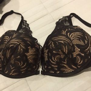 Never worn sexy black plunge bra